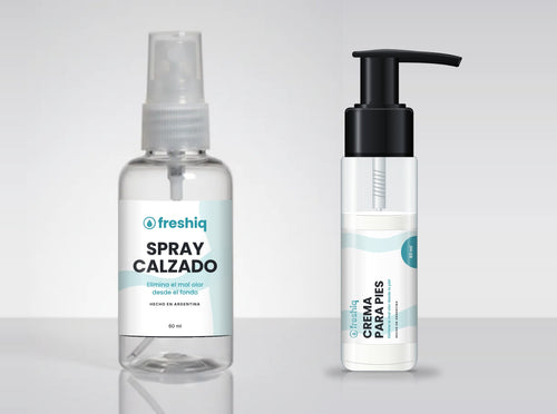 Kit Freshiq: spray para calzado y crema para pies